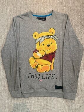 Winnie the Pooh "Thug Life" Crewneck Sweater